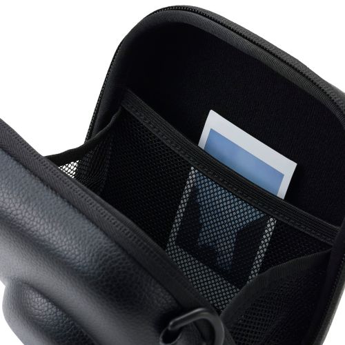 チェキアクセサリ/カメラケース/汎用/miniシリーズ対応/エンボステクスチャー/ブラック