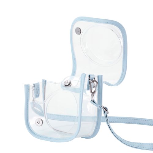 チェキアクセサリ/カメラケース/mini12用/カラフル/ストラップ付属/ブルー