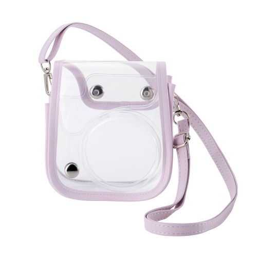 チェキアクセサリ/カメラケース/mini12用/カラフル/ストラップ付属/ピンク