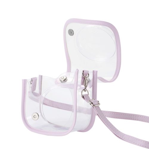 チェキアクセサリ/カメラケース/mini12用/カラフル/ストラップ付属/ピンク