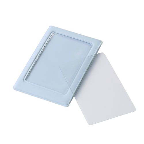 チェキアクセサリ/フォトケース/ぷっくりフレーム/推し活/MagSafe対応/マグネット吸着/カラフル/ブルー