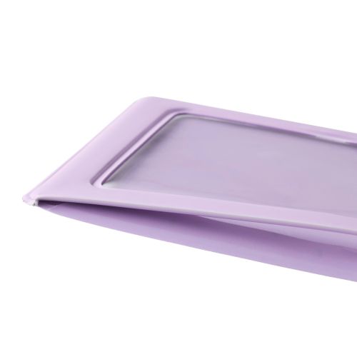 チェキアクセサリ/フォトケース/ぷっくりフレーム/推し活/MagSafe対応/マグネット吸着/カラフル/ラベンダー