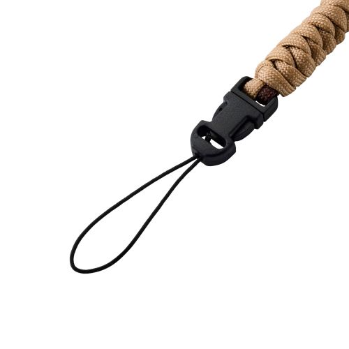 チェキアクセサリ/ハンドストラップ/汎用/編み系/ブラウン