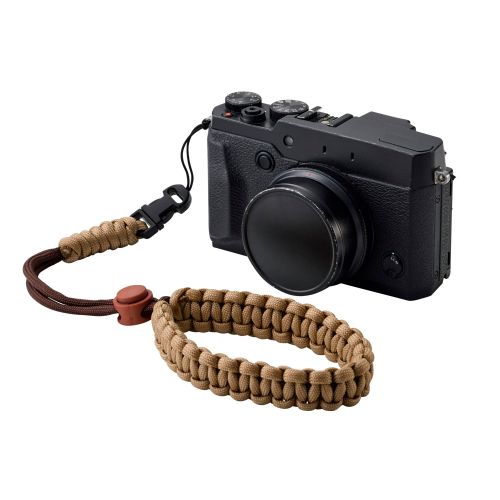 チェキアクセサリ/ハンドストラップ/汎用/編み系/ブラウン