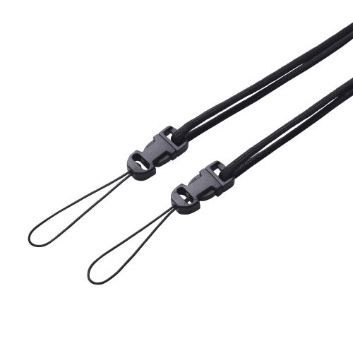 チェキアクセサリ/ショルダーストラップ/汎用/編み系/ブラック