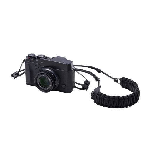 チェキアクセサリ/ショルダーストラップ/汎用/編み系/ブラック