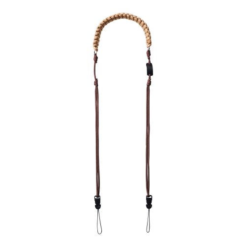 チェキアクセサリ/ショルダーストラップ/汎用/編み系/ブラウン