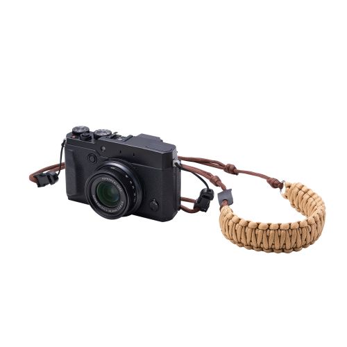 チェキアクセサリ/ショルダーストラップ/汎用/編み系/ブラウン