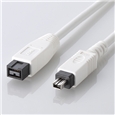 IEEE1394b/FireWireケーブル 9pin-4pin/1.0m