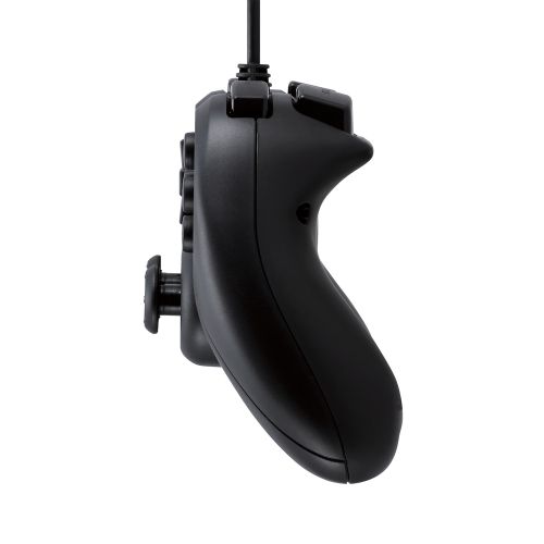 ゲームパッド/有線/Xinput/PS系配置/連射/スティックモード切替/軽量/ブラック