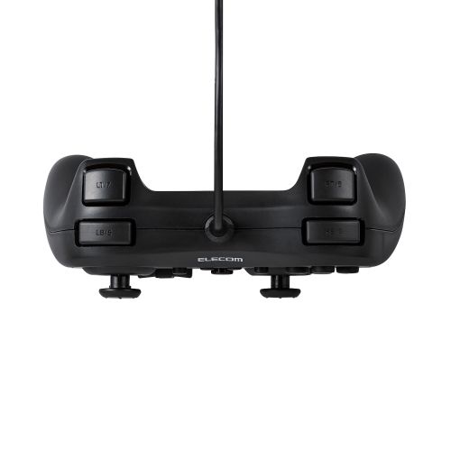 ゲームパッド/有線/Xinput/Xbox系配置/連射/スティックモード切替/軽量/ブラック