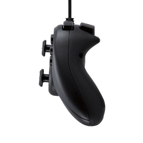 ゲームパッド/有線/Xinput/Xbox系配置/連射/スティックモード切替/軽量/ブラック