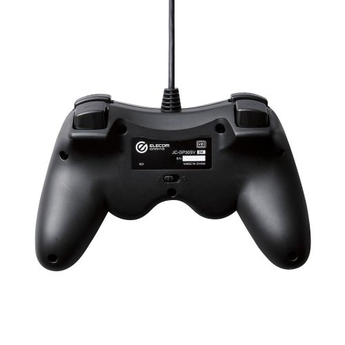 ゲームパッド/有線/Xinput/PS系配置/FPS仕様/メカニカルトリガー/スティックカスタマイズ対応/振動/ブラック