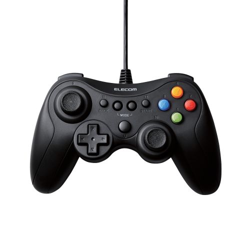 ゲームパッド/有線/Xinput/Xbox系配置/FPS仕様/メカニカルトリガー/スティックカスタマイズ対応/振動/ブラック