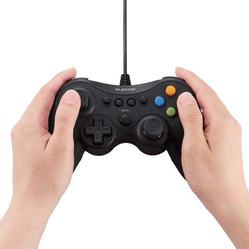 ゲームパッド/有線/Xinput/Xbox系配置/FPS仕様/メカニカルトリガー/スティックカスタマイズ対応/振動/ブラック
