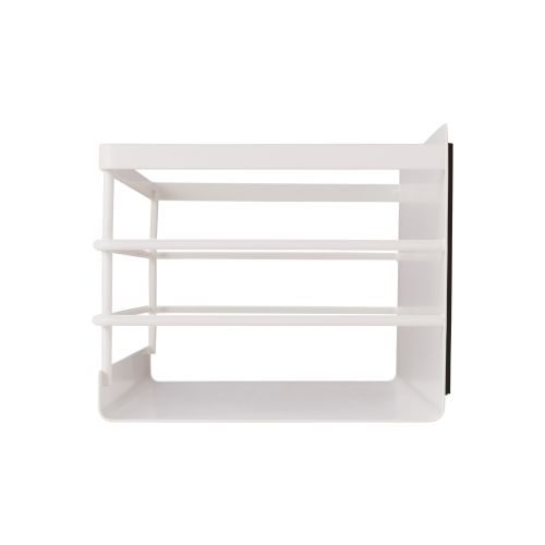 冷蔵庫アクセサリ/ラック/バスケット型/マグネット式/ホワイト