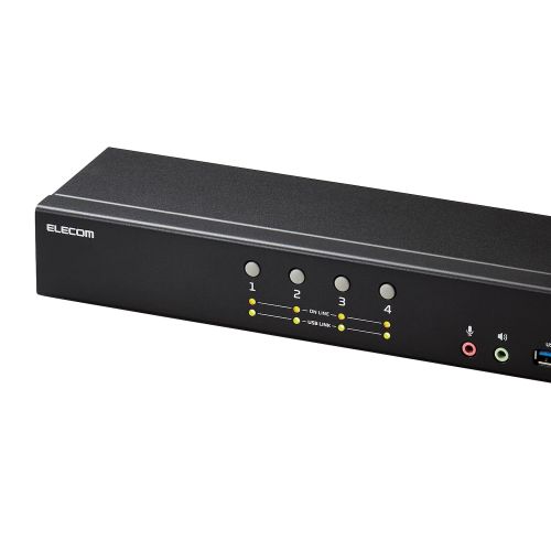 パソコン切替器(KVM)/DisplayPort/4ポート