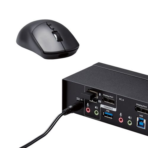 パソコン切替器(KVM)/DisplayPort/4ポート