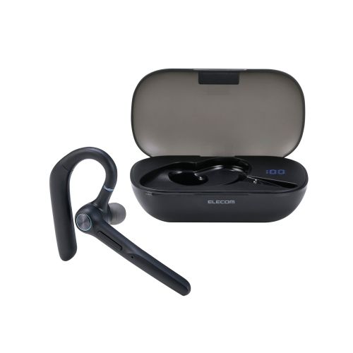 Bluetoothヘッドセット/充電ケース付き/耳掛け