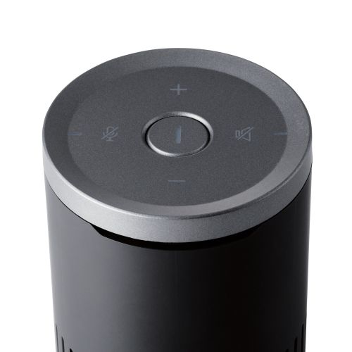 会議用スピーカーフォン/ノイズリダクション/エコーキャンセラー/オートゲインコントロール対応/無指向性マイク/有線(USB-A)/Bluetooth/ブラック