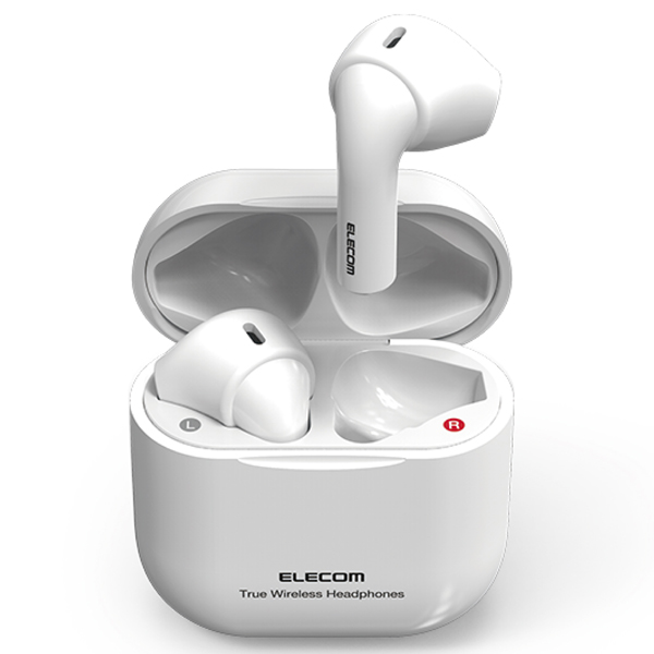 Bluetoothイヤホン/完全ワイヤレス/AAC対応/セミオープン型/ホワイト