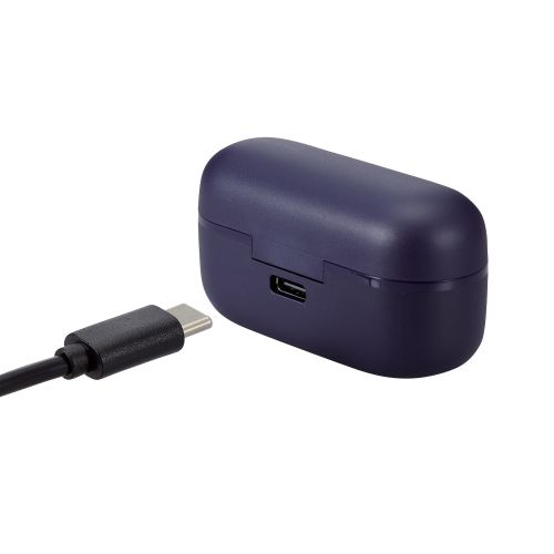 Bluetoothイヤホン/完全ワイヤレス/AAC対応/低遅延モード/ネイビー