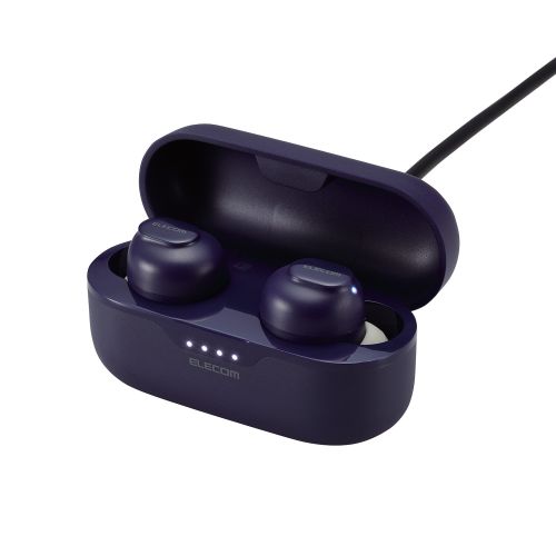 Bluetoothイヤホン/完全ワイヤレス/AAC対応/低遅延モード/ネイビー