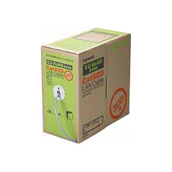 EU RoHS指令準拠 CAT6対応 LANケーブル 300m/リール巻(ブルー)