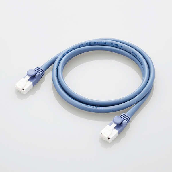 LANケーブル/CAT5e準拠/EU RoHS指令準拠/爪折れ防止/簡易パッケージ仕様/1m/ブルー/20個セット