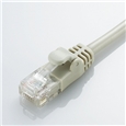 CAT5e準拠 やわらかLANケーブル 3m(ライトグレー)