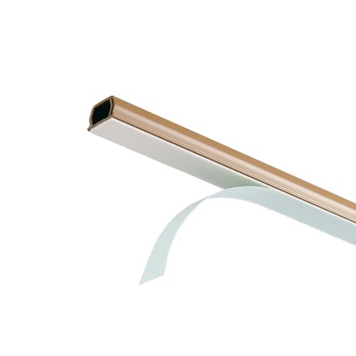 壁用モール/1mテープ付/16mm/ブラウン