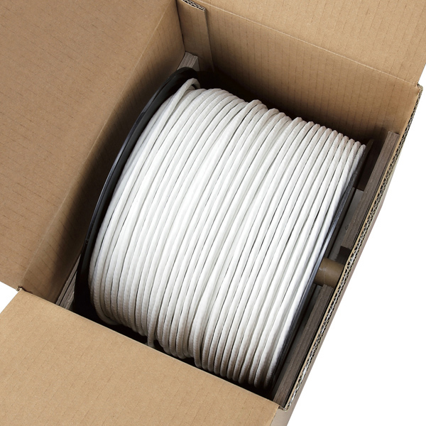 LANケーブル/CAT6A対応/EU RoHS指令準拠/コネクタ無し/単線/リレックス/300m/ホワイト