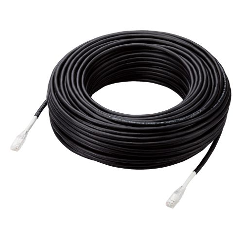 LANケーブル/CAT6A/屋外対応/50.0m/ブラック