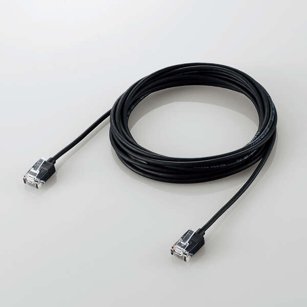 LANケーブル/CAT6A/スーパースリム/3.0m/ブラック