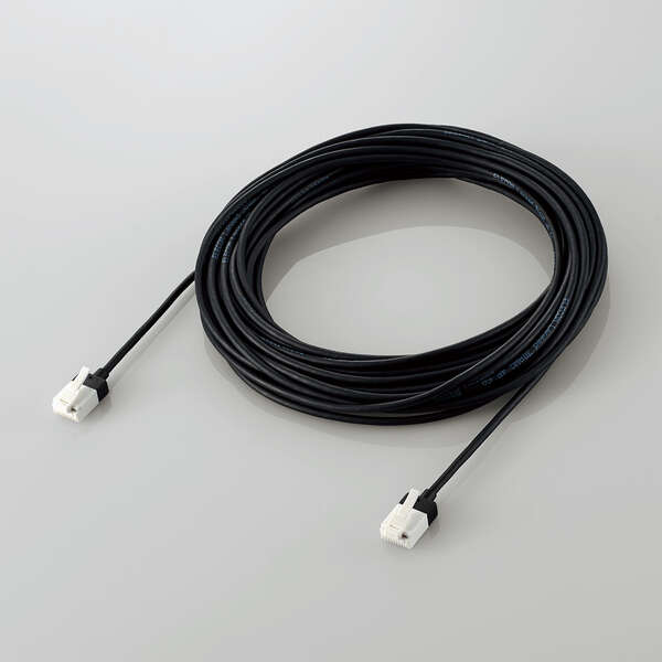 LANケーブル/CAT6A/スーパースリム/爪折れ防止/10m/ブラック