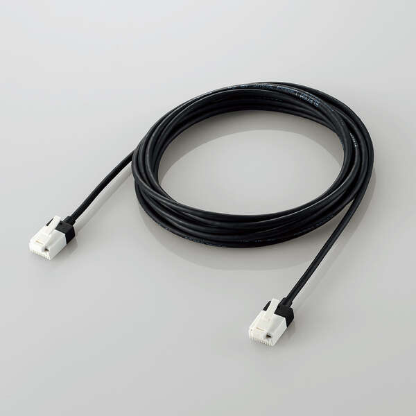 LANケーブル/CAT6A/スーパースリム/爪折れ防止/3.0m/ブラック