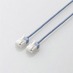 LANケーブル/CAT6A/スーパースリム/爪折れ防止/1.5m/ブルー