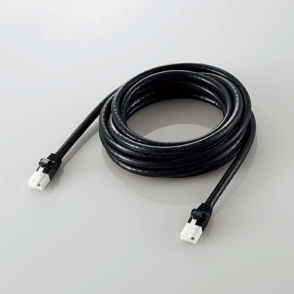 LANケーブル/CAT6A準拠/爪折れ防止/3.0m/ブラック