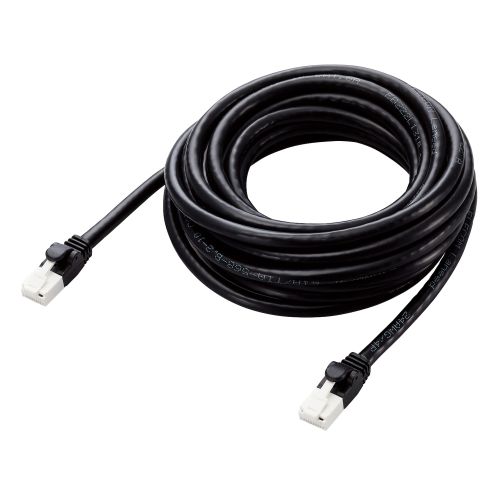 LANケーブル/CAT6A対応/EU RoHS指令準拠/爪折れ防止/簡易パッケージ仕様/5.0m/ブラック