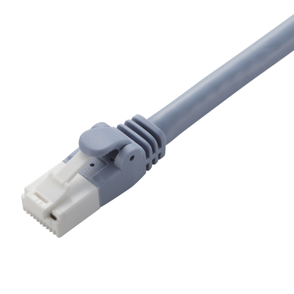 LANケーブル/CAT6A対応/EU RoHS指令準拠/爪折れ防止/簡易パッケージ仕様/20m/ヨリ線/ブルー