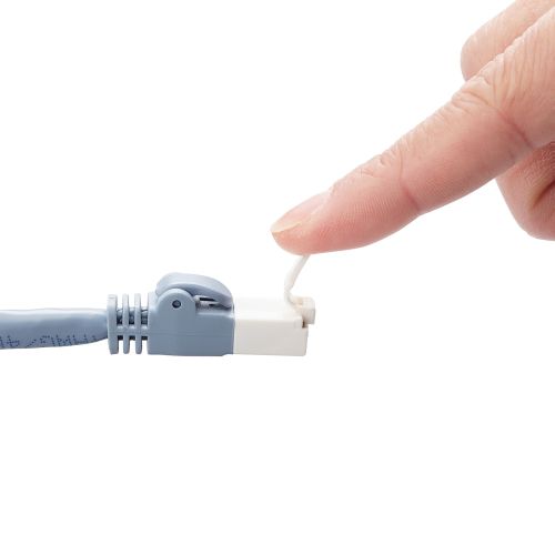 LANケーブル/CAT6A対応/EU RoHS指令準拠/爪折れ防止/簡易パッケージ仕様/2m/ブルー/10個セット