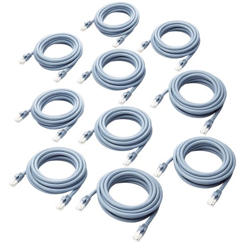 LANケーブル/CAT6A対応/EU RoHS指令準拠/爪折れ防止/簡易パッケージ仕様/3m/ブルー/10個セット