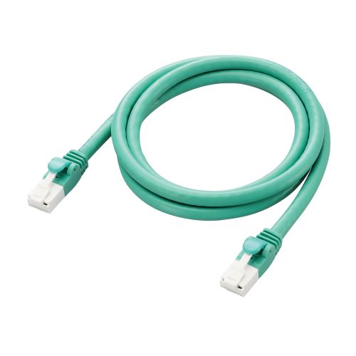 LANケーブル/CAT6A対応/EU RoHS指令準拠/爪折れ防止/簡易パッケージ仕様/1.0m/グリーン