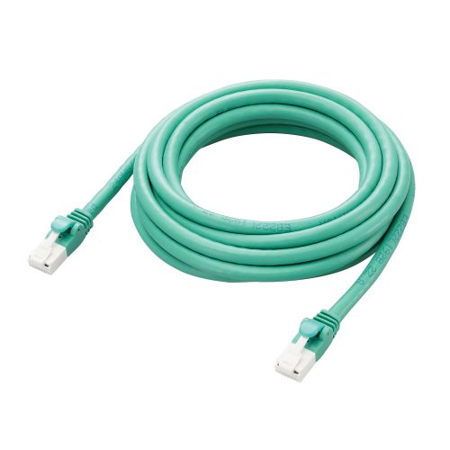 LANケーブル/CAT6A対応/EU RoHS指令準拠/爪折れ防止/簡易パッケージ仕様/3.0m/グリーン