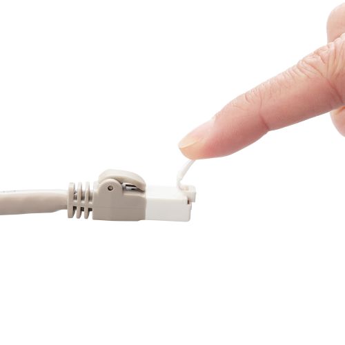 LANケーブル/CAT6A対応/EU RoHS指令準拠/爪折れ防止/簡易パッケージ仕様/5.0m/ライトグレー