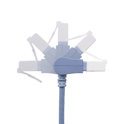 LANケーブル/CAT6A準拠/爪折れ防止/縦スイング式コネクタ/1.0m/ブルー