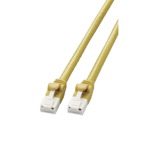 LANケーブル/CAT6A対応/EU RoHS指令準拠/爪折れ防止/簡易パッケージ仕様/5.0m/イエロー