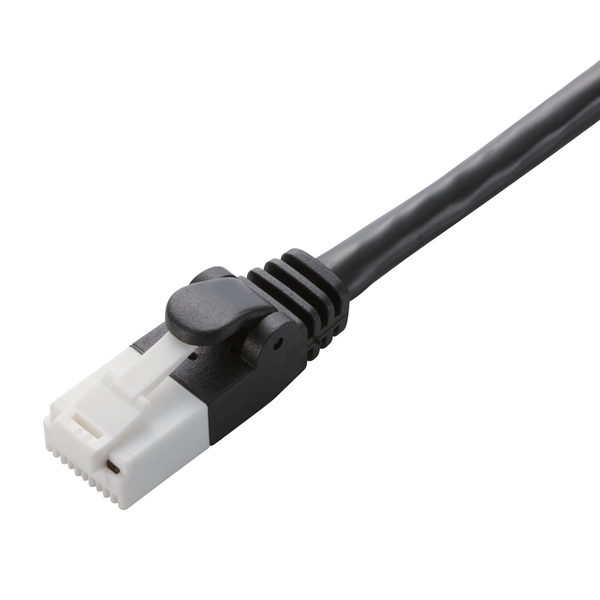 LANケーブル/CAT6対応/EU RoHS指令準拠/爪折れ防止/簡易パッケージ仕様/15m/ブラック
