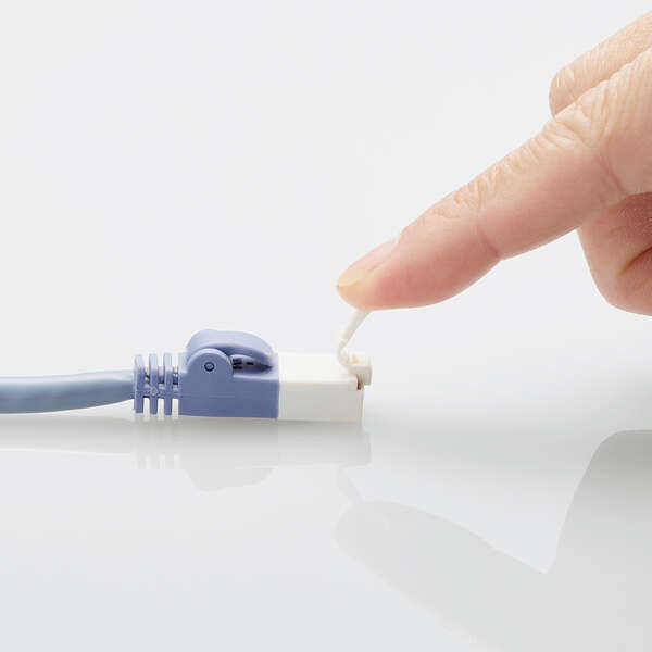 LANケーブル/CAT6準拠/EU RoHS指令準拠/爪折れ防止/簡易パッケージ仕様/3m/ブルー/20個セット