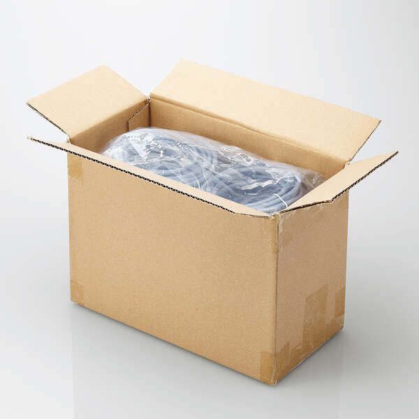 LANケーブル/CAT6準拠/EU RoHS指令準拠/爪折れ防止/簡易パッケージ仕様/3m/ブルー/20個セット